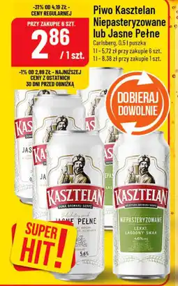 Polomarket Piwo Kasztelan Niepasteryzowane lub Jasne Pełne oferta