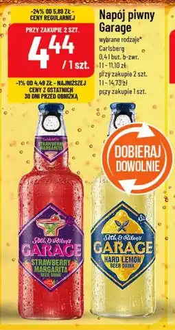 Polomarket Napój piwny Garage (Strawberry Margarita, Hard Lemon) oferta