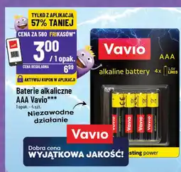 Polomarket Baterie alkaliczne AAA Vavio (4 szt.) oferta