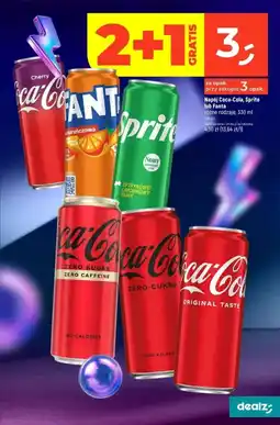 Dealz Napój Coca-Cola, Sprite lub Fanta oferta