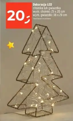 Dealz Dekoracja LED choinka lub gwiazdka oferta