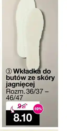 Woolworth Wkładka do butów ze skóry jagnięcej oferta