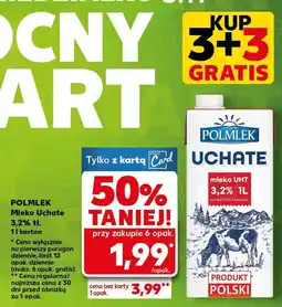 Kaufland Mleko UHT POLMLEK Uchate 3,2% 1L oferta