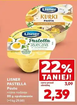 Kaufland Pasta LISNER PASTELLA różne rodzaje oferta