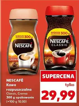 Kaufland Kawa Nescafé rozpuszczalna Classic, Crema 300 g opakowanie oferta