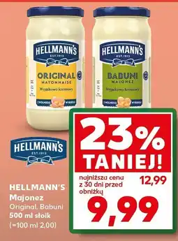 Kaufland Majonez Hellmann's Original, Babuni 500 ml słoik oferta