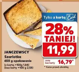 Kaufland JANCZEWSCY Szarlotka 630 g opakowanie oferta