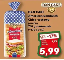 Kaufland DAN CAKE American Sandwich Chleb tostowy pszenny 750 g opakowanie oferta