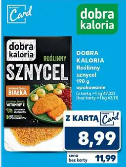 Kaufland DOBRA KALORIA Roślinny sznycel 190 g opakowanie oferta