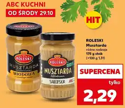 Kaufland Musztarda różne rodzaje ROLESKI oferta