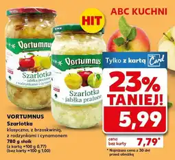 Kaufland Szarlotka klasyczna z brzoskwinią z rodzynkami i cynamonem VORTUMNUS oferta