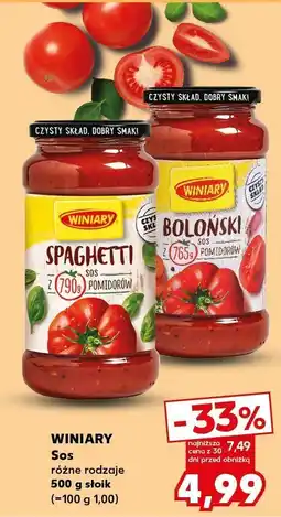 Kaufland Sos różne rodzaje WINIARY oferta