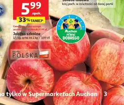 Auchan Jabłka szkolne 1,5 kg Auchan oferta