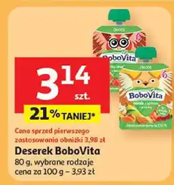 Auchan Deserek wybrane rodzaje BoboVita oferta