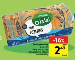 Intermarche Chleb tostowy pszenny Intermarche O La La! oferta