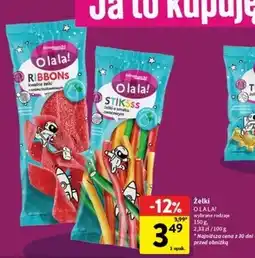 Intermarche Żelki stiksss O La La! oferta