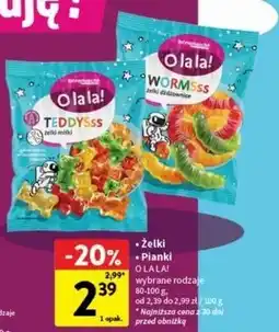 Intermarche Żelki dźdźownice O La La! oferta