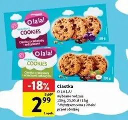 Intermarche Ciastka z czekoladą i orzechami Intermarche O La La! oferta