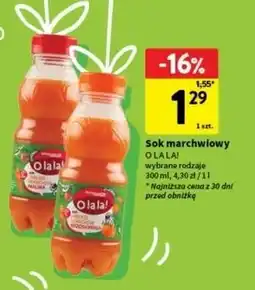 Intermarche Sok jabłko marchew brzoskwinia O La La! oferta