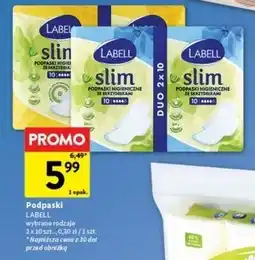 Intermarche Podpaski higieniczne ze skrzydełkami aloes Labell oferta