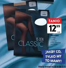 Intermarche Rajstopy damskie 15 den 6 czarny Labell oferta