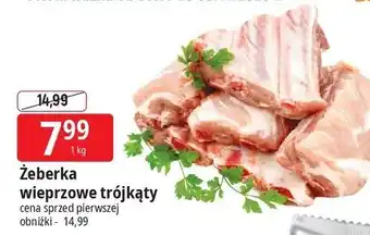 Żeberka wieprzowe trójkąty