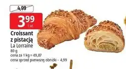 E.Leclerc Croissant maślany z nadzieniem pistacjowym La Lorraine oferta