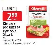 E.Leclerc Kiełbasa żywiecka podsuszana Olewnik oferta