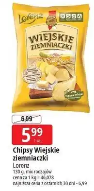 E.Leclerc Chipsy masło z solą Lorenz Wiejskie Ziemniaczki oferta