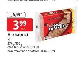 E.Leclerc Herbatniki kakaowe Eti Tea Biscuits oferta