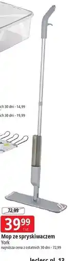 E.Leclerc Mop płaski ze spryskiwaczem York oferta