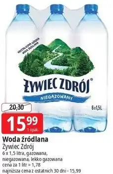 Woda delikatnie musująca Żywiec Zdrój