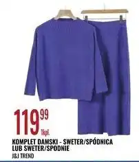 E.Leclerc Komplet damski sweter + spodnie J&J Trend oferta