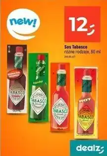 Dealz Sos brand habanero Tabasco oferta