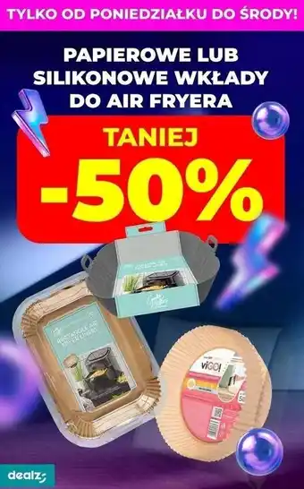 Dealz Wkład silikonowy do air fryera oferta