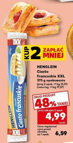 Kaufland Ciasto Francuskie XXL Henglein oferta