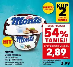 Kaufland Deser mleczny różne rodzaje 150g Monte oferta