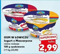 Kaufland Jogurt z Mascarpone różne rodzaje 130g OSM w Łowiczu oferta