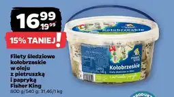 Netto Filety śledziowe kołobrzeskie w oleju z pietruszką i papryką Fisher King oferta