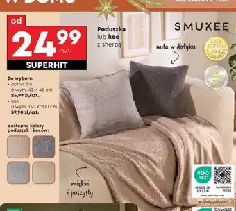 Poduszka lub koc z sherpa