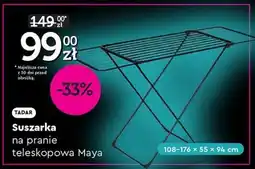 Biedronka Suszarka na pranie teleskopowa Maya oferta