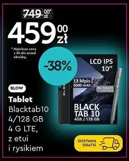 Biedronka Blacktab10 4/128 GB 4 G LTE, z etui i rysikiem oferta
