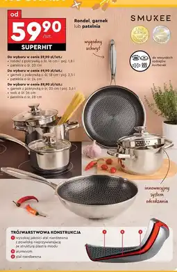 Biedronka Patelnia aluminiowa 28 cm Smukee oferta