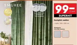 Biedronka Zasłona aksamitna 140 x 250 cm Smukee Home oferta