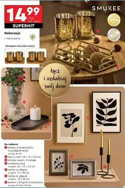 Biedronka Świeczniki 17 cm + 19 Smukee oferta