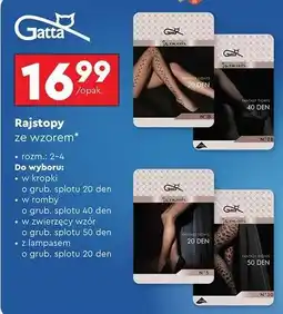 Biedronka Rajstopy z lampasem 20 den Gatta oferta