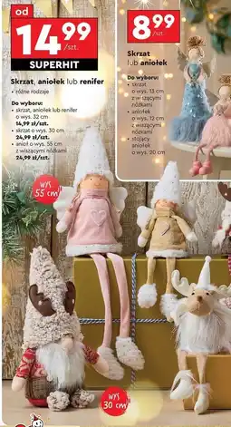 Biedronka Anioł z wiszącymi nogami 55 cm oferta