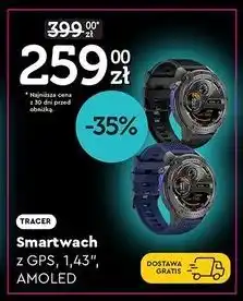 Biedronka Smartwatch 1.43 amoled Tracer oferta