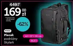 Biedronka Plecak skylark Wings oferta