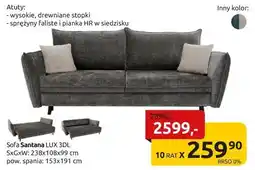 Black Red White Sofa Santana oferta
